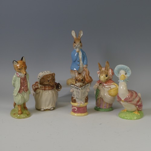 88 - A quantity of limited edition Beswick Ware large Beatrix Potter Figures, to comprise Foxy Whiskered ... 