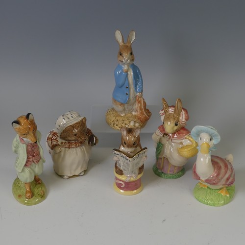 88 - A quantity of limited edition Beswick Ware large Beatrix Potter Figures, to comprise Foxy Whiskered ... 