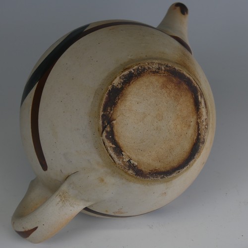 93 - A studio pottery stoneware Teapot, possibly by Michael Cardew at Kingwood Pottery, Surrey, decorated... 