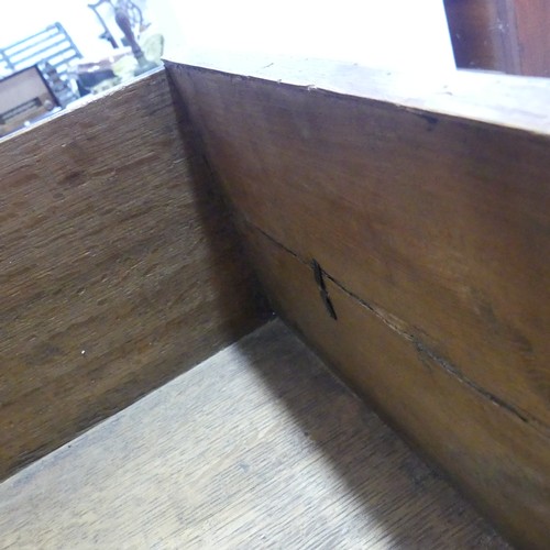 499 - A Georgian style walnut veneered Chest on stand, the 18th century top with moulded cornice over two ... 