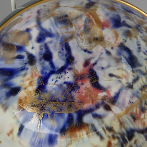 109 - A very unusual Daisy Makeig-Jones for Wedgwood Fairyland Lustre Dragon patterned Bowl, the exterior ... 