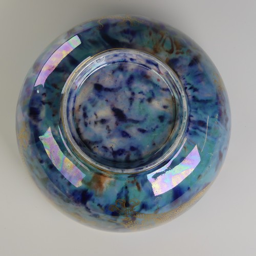 109 - A very unusual Daisy Makeig-Jones for Wedgwood Fairyland Lustre Dragon patterned Bowl, the exterior ... 