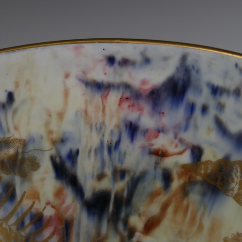 109 - A very unusual Daisy Makeig-Jones for Wedgwood Fairyland Lustre Dragon patterned Bowl, the exterior ... 