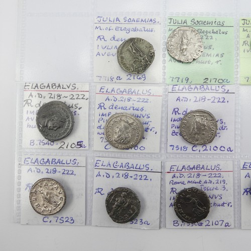 178 - Antiquarian Coins; twelve Denarii from the Roman Imperial Severan Dynasty, including four silver wit... 