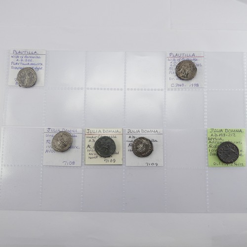 179 - Antiquarian Coins; The Roman Imperial Severan Dynasty, two Pautilla, wife of Caracalla, silver Denar... 