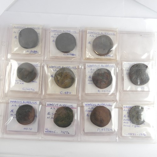 181 - Antiquarian Coins; A collection of bronze Sestertius and Dupondius Coins, from the Roman Imperial Ne... 