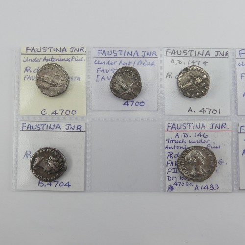 182 - Antiquarian Coins; from the Roman Imperial Nerva-Antonine Dynasty, a collection of eleven silver Den... 