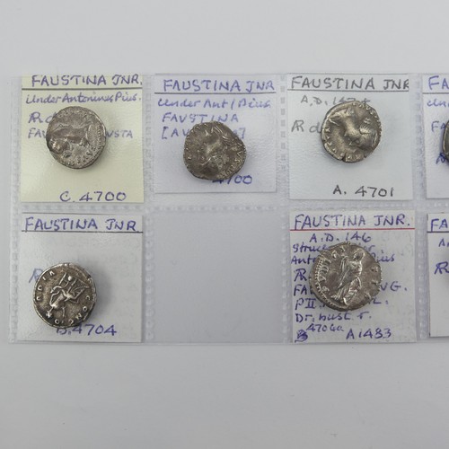 182 - Antiquarian Coins; from the Roman Imperial Nerva-Antonine Dynasty, a collection of eleven silver Den... 