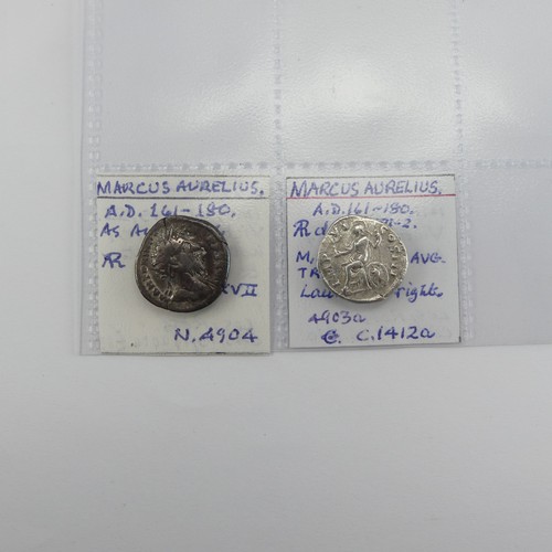 183 - Antiquarian Coins; from the Roman Imperial Nerva-Antonine Dynasty, a collection of eight silver Dena... 