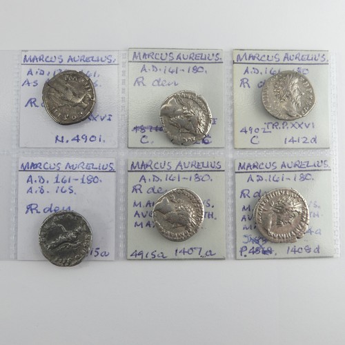 183 - Antiquarian Coins; from the Roman Imperial Nerva-Antonine Dynasty, a collection of eight silver Dena... 