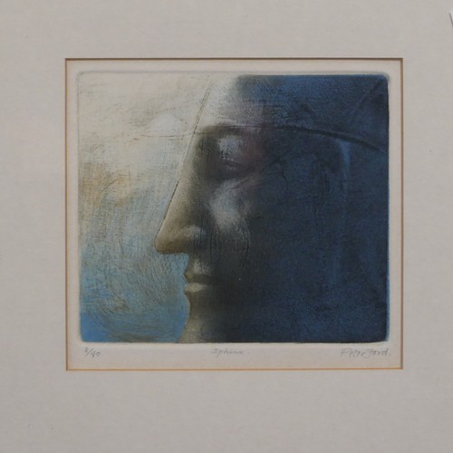 282 - Peter Ford (British, b. 1937), ‘Sphinx’ etching on paper, 8/40, signed, titled and numbe... 