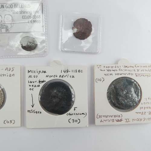 188 - Antiquarian Coins; A quantity of late Roman Republic period Coins, including A Sextus Pompey bronze ... 