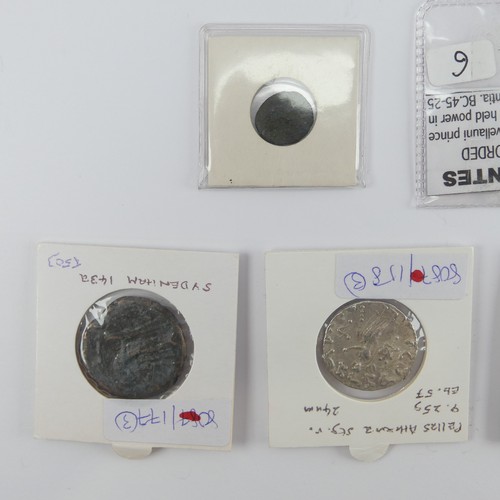 188 - Antiquarian Coins; A quantity of late Roman Republic period Coins, including A Sextus Pompey bronze ... 