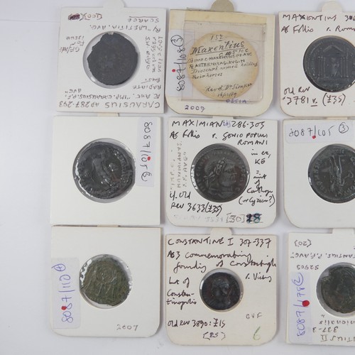 190 - Antiquarian Coins; A collection of Roman Imperial Coins, mostly 3rd and 4th Century, various mints, ... 