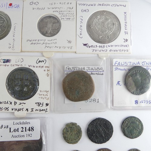 191 - Antiquarian Coins; A catalogued collection of Roman Imperial Coins, mostly 3rd and 4th Century, appr... 