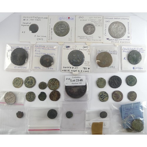 191 - Antiquarian Coins; A catalogued collection of Roman Imperial Coins, mostly 3rd and 4th Century, appr... 