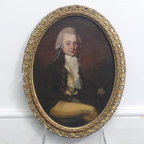 288 - Circle of Francis Alleyne (British, 1750-1815), Portrait of a gentleman, traditionally identified as... 