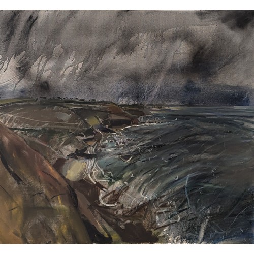 276 - Michael Honnor (British, b.1944), The Sea at Porth Nanven', oil on canvas, gallery label verso, 99cm... 