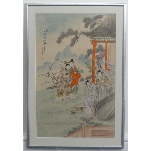 157 - Four 19th century Japanese woodblock Prints; after Utagawa Kuniyashi (1797-1861), Eisen (1790-1848),... 