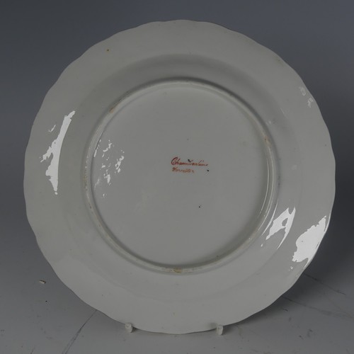 53 - An extensive and fine Chamberlain's Worcester porcelain part Dinner Service, comprising two Comports... 