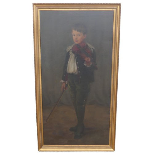 198 - Joseph Herbert Bentley, RBA (1866-1934) Portrait of Noel Charles Boden (son of Major Boden of Norton... 