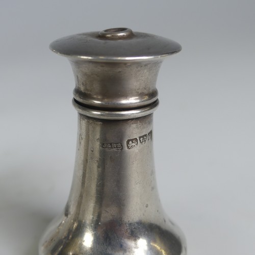 23 - An Edwardian silver Sugar Caster, by T H Hazlewood & Co., hallmarked Birmingham 1905, with integ... 