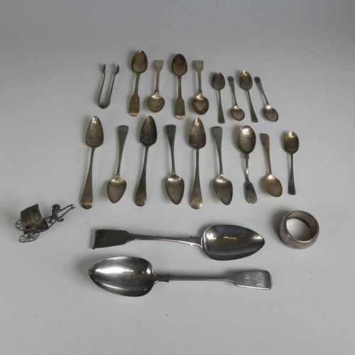 34 - A set six George V silver Grapefruit Spoons, by William Bruford & Son Ltd., hallmarked London 19... 