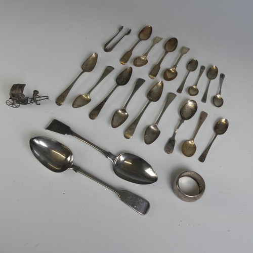 34 - A set six George V silver Grapefruit Spoons, by William Bruford & Son Ltd., hallmarked London 19... 