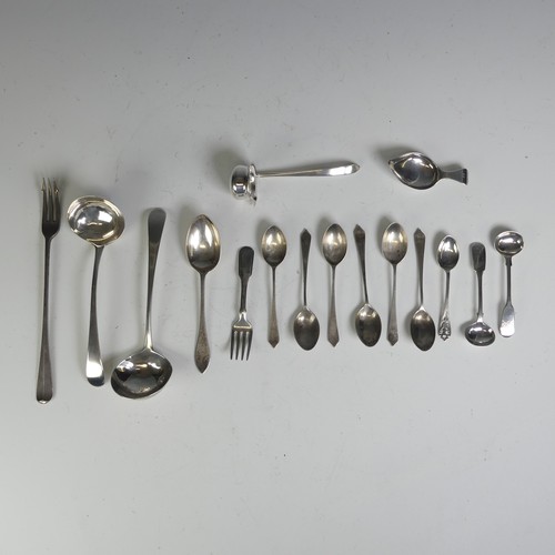 18 - A set of six silver 'hallmark' Teaspoons, by Travis, Wilson & Co Ltd., UK Assay offices, 19... 