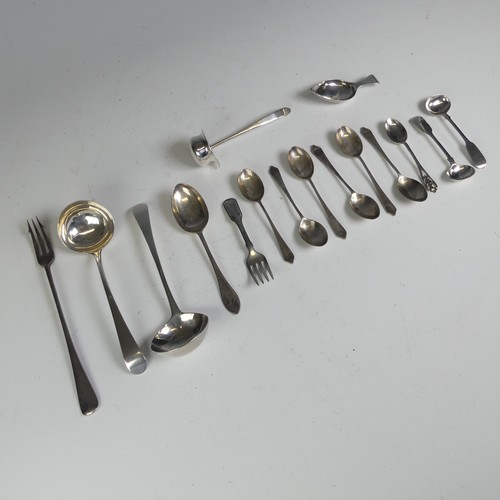 18 - A set of six silver 'hallmark' Teaspoons, by Travis, Wilson & Co Ltd., UK Assay offices, 19... 