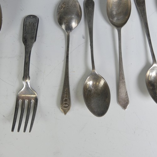 18 - A set of six silver 'hallmark' Teaspoons, by Travis, Wilson & Co Ltd., UK Assay offices, 19... 