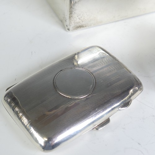 17 - A George V silver lady's Cigarette Case, by Joseph Gloster Ltd, hallmarked Birmingham 1917, 7.5... 