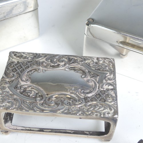 17 - A George V silver lady's Cigarette Case, by Joseph Gloster Ltd, hallmarked Birmingham 1917, 7.5... 