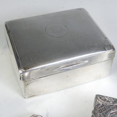 17 - A George V silver lady's Cigarette Case, by Joseph Gloster Ltd, hallmarked Birmingham 1917, 7.5... 