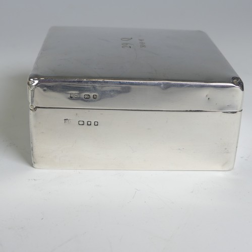 17 - A George V silver lady's Cigarette Case, by Joseph Gloster Ltd, hallmarked Birmingham 1917, 7.5... 