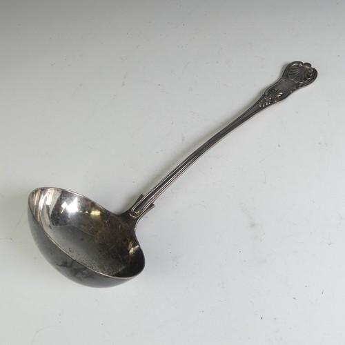 41 - A George V silver Soup Ladle, by Mappin & Webb Ltd., hallmarked Sheffield, 1910, Kings patt... 