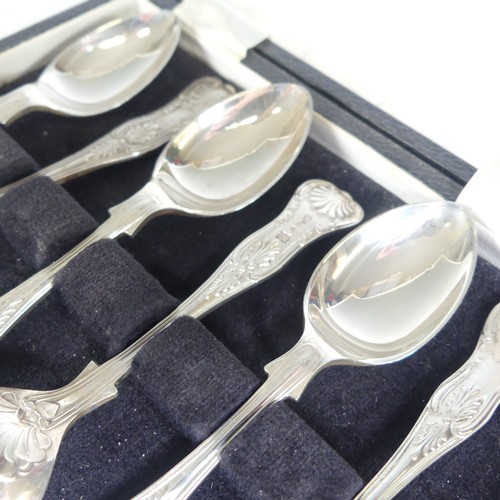 45 - A cased set of six Elizabeth II silver Teaspoons, by Cooper Brothers & Sons Ltd., hallmarked She... 