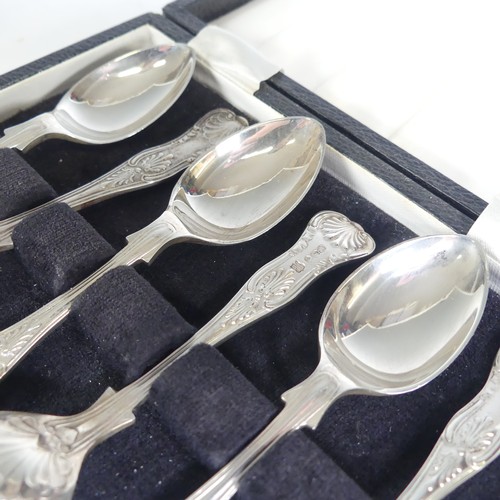 45 - A cased set of six Elizabeth II silver Teaspoons, by Cooper Brothers & Sons Ltd., hallmarked She... 