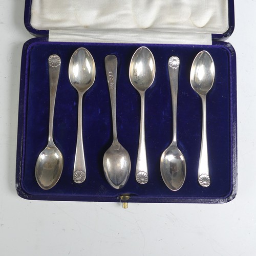 8 - A cased set of six George V silver Coffee Spoons, by Mappin & Webb Ltd., hallmarked Sheffield 19... 