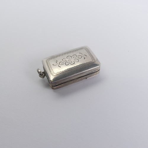 69 - A small William IV silver Vinaigrette, by William Simpson, hallmarked Birmingham 1830, of rectangula... 