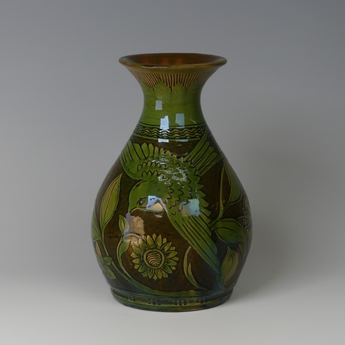 5 - Edwin Beer Fishley (1832-1912) a Fremington Pottery Vase, in the Arts and Crafts style, beautifully ... 