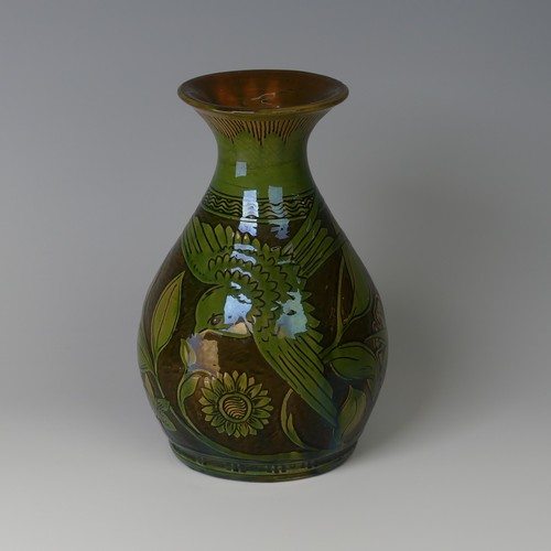 5 - Edwin Beer Fishley (1832-1912) a Fremington Pottery Vase, in the Arts and Crafts style, beautifully ... 