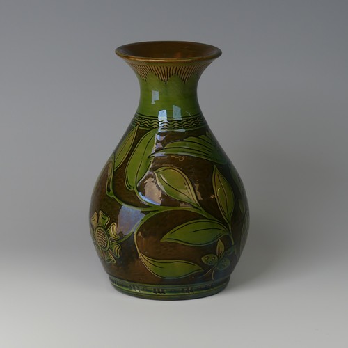 5 - Edwin Beer Fishley (1832-1912) a Fremington Pottery Vase, in the Arts and Crafts style, beautifully ... 