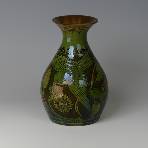 5 - Edwin Beer Fishley (1832-1912) a Fremington Pottery Vase, in the Arts and Crafts style, beautifully ... 