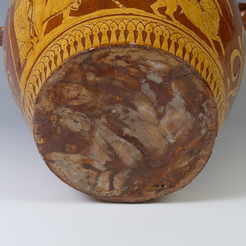 8 - Edwin Beer Fishley (1832-1912) a Fremington Pottery twin-handled Vase, decorated in slipware and sgr... 