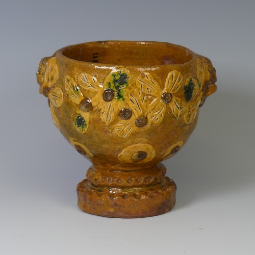 1 - George Fishley (attrib.) (1771-1865) a North Devon pottery Pedestal Bowl, hand-built pottery Bowl de... 