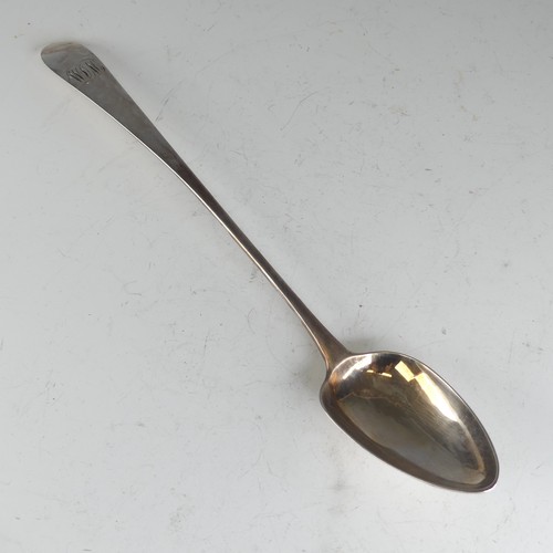 14 - A George III Scottish silver Basting Spoon, hallmarked Edinburgh 1799, makers mark 'IL', Old English... 