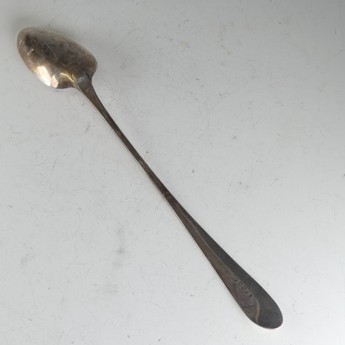 14 - A George III Scottish silver Basting Spoon, hallmarked Edinburgh 1799, makers mark 'IL', Old English... 