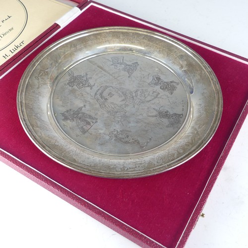 105 - An Elizabeth II silver limited edition 'Alice Salver', by Roberts & Dore Ltd., hallmarked L... 