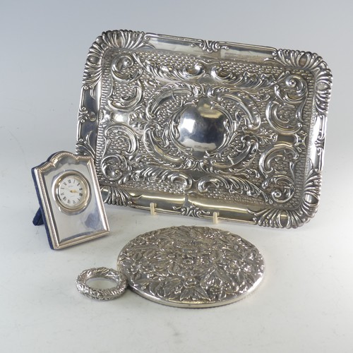 120 - An Edwardian silver Dressing Table Tray, by J & R Griffin, hallmarked Chester 1909, of rectangul... 